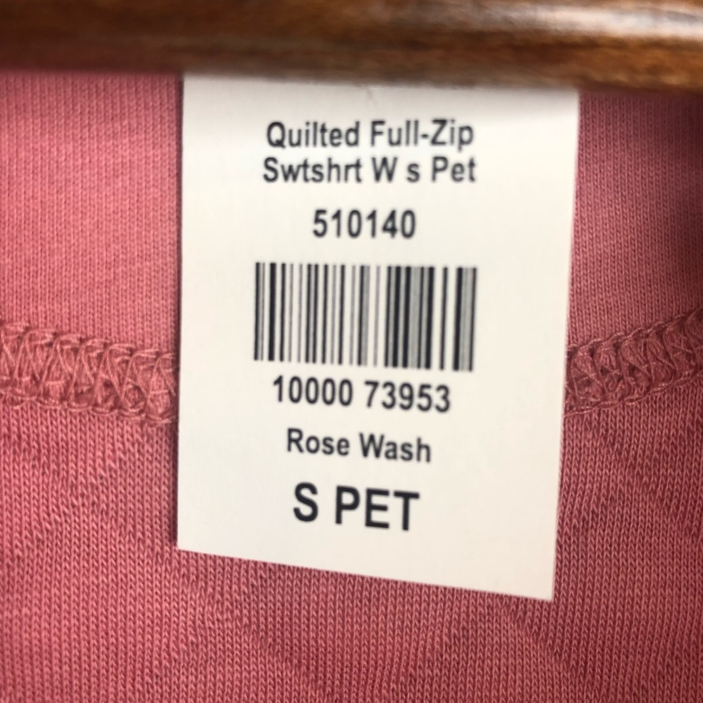 L.L. Bean Rose Wash Quilted Full Zip Sweatshirt - Picture 4 of 11